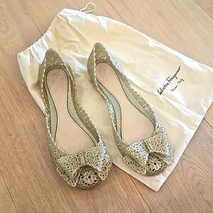Ferragamo Rubber Ballet Flats